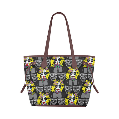 Miss Gothica Sugarskull Clover Canvas Tote Bag (Model 1661)