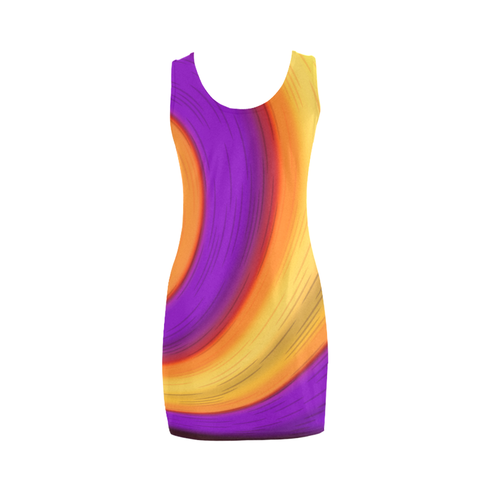 Abstract splash Medea Vest Dress (Model D06)