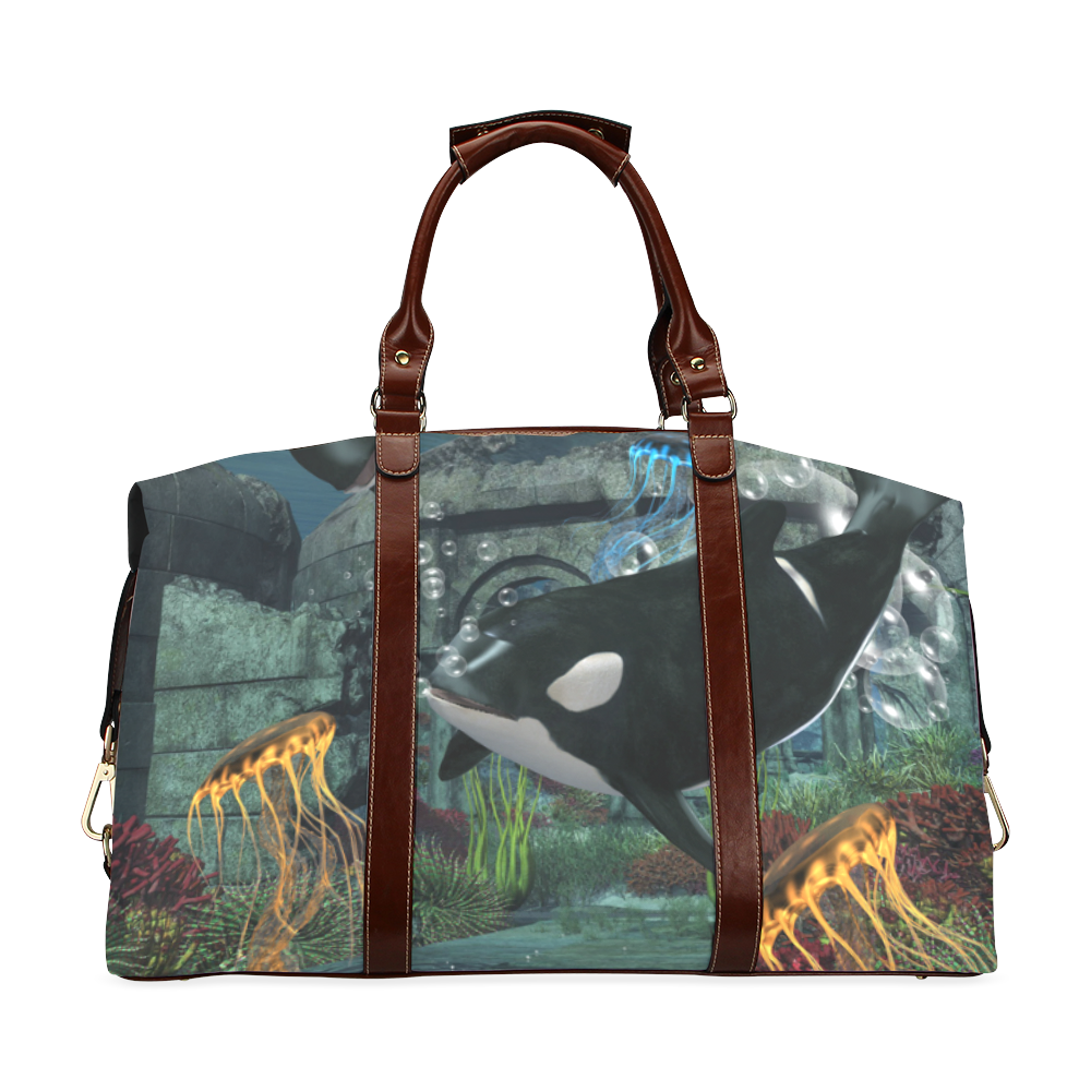Amazing orcas Classic Travel Bag (Model 1643) Remake