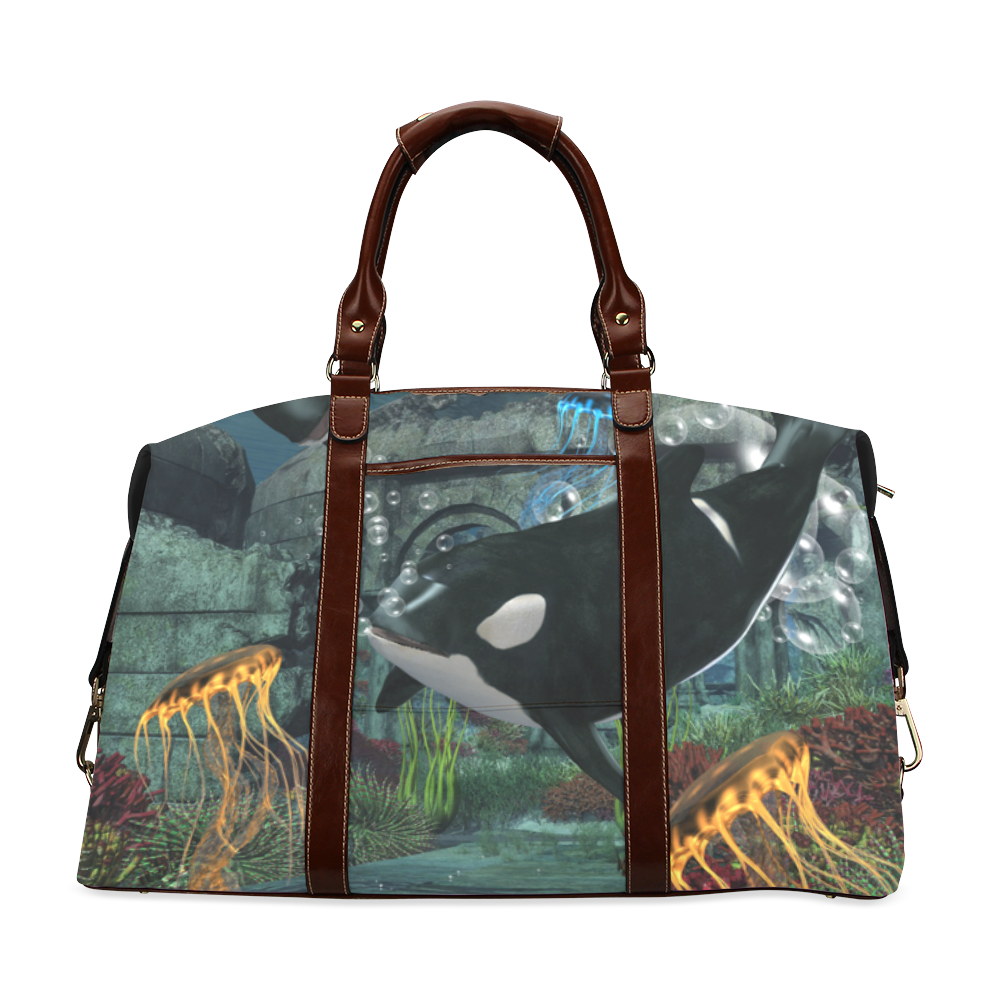 Amazing orcas Classic Travel Bag (Model 1643) Remake