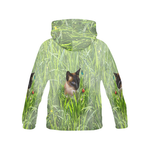 sophie in tall grass All Over Print Hoodie for Women (USA Size) (Model H13)