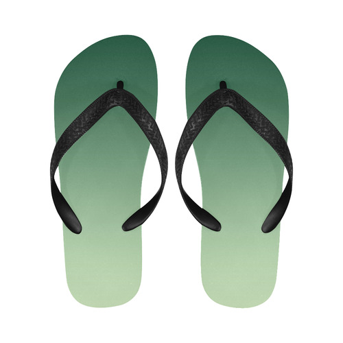 Green Ombre Flip Flops for Men/Women (Model 040)