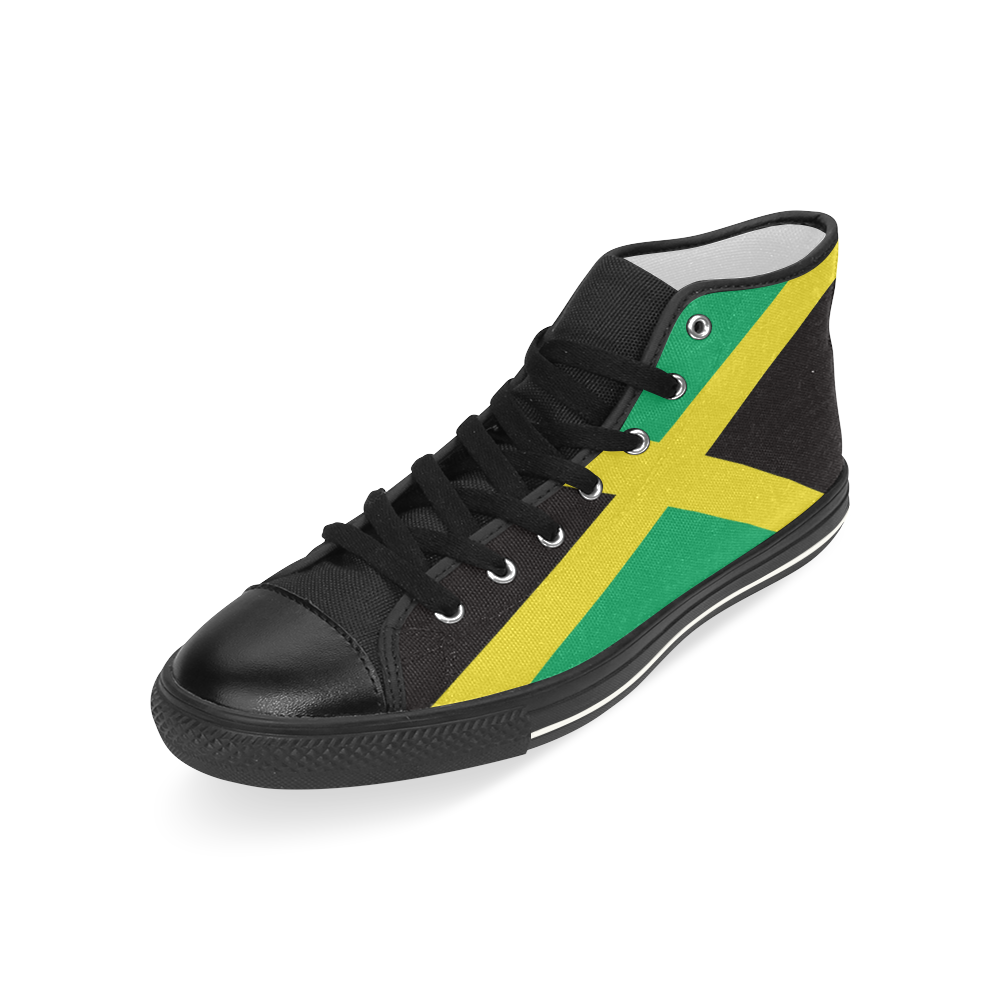 jamaica Men’s Classic High Top Canvas Shoes (Model 017)