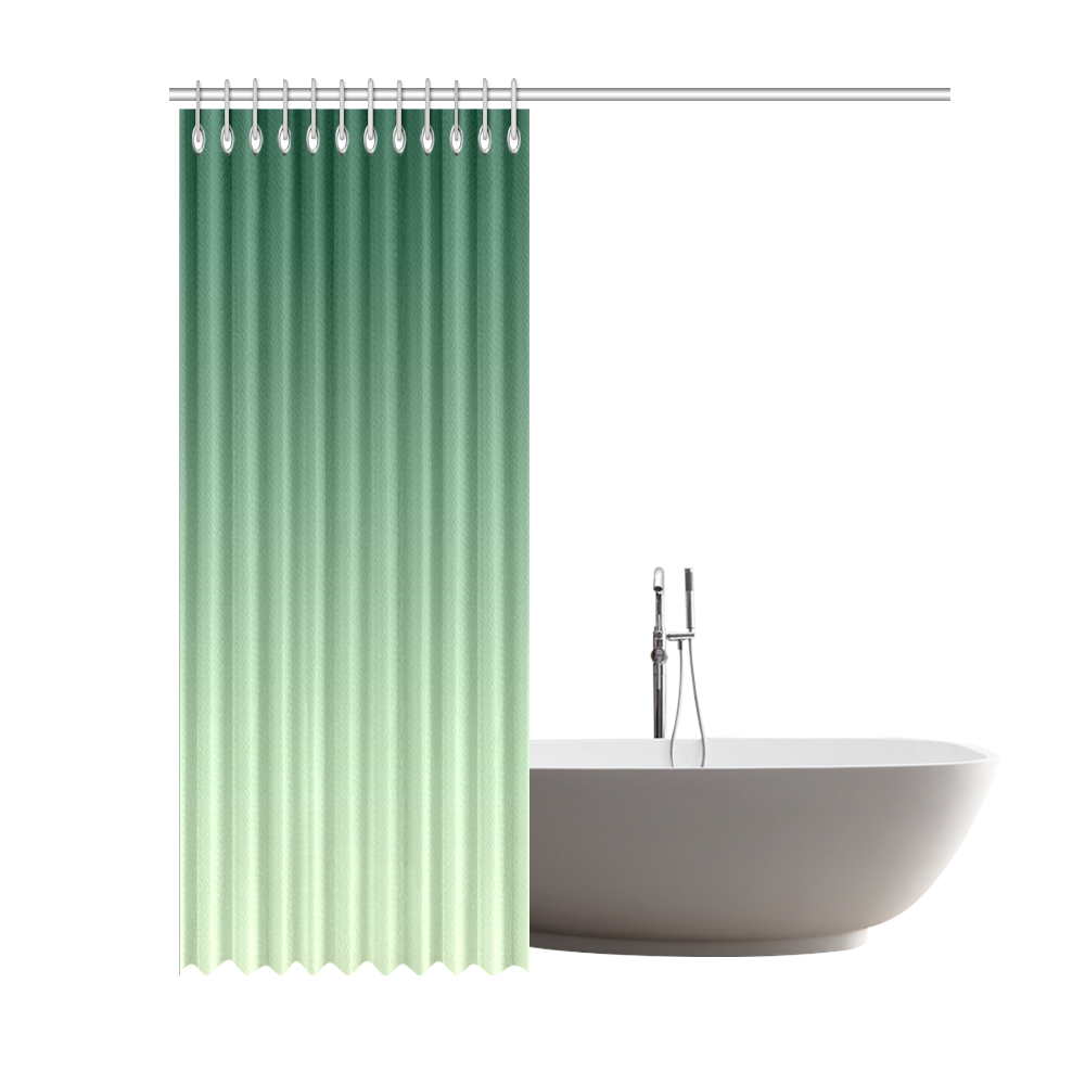 Green Ombre Shower Curtain 69"x84"