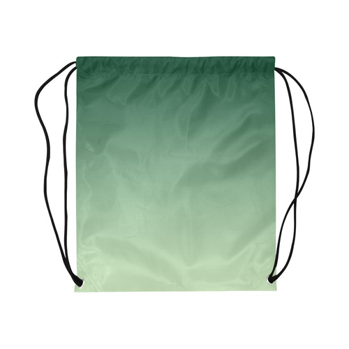 Green Ombre Large Drawstring Bag Model 1604 (Twin Sides)  16.5"(W) * 19.3"(H)