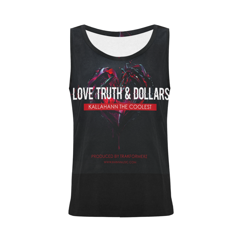 ladies love truth and dollars tank All Over Print Tank Top for Women (Model T43)