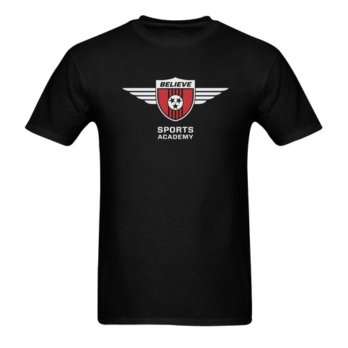 BlackRingspun Men's T-Shirt in USA Size (Two Sides Printing)