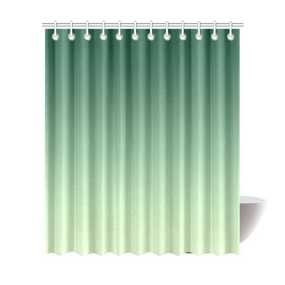 Green Ombre Shower Curtain 72"x84"