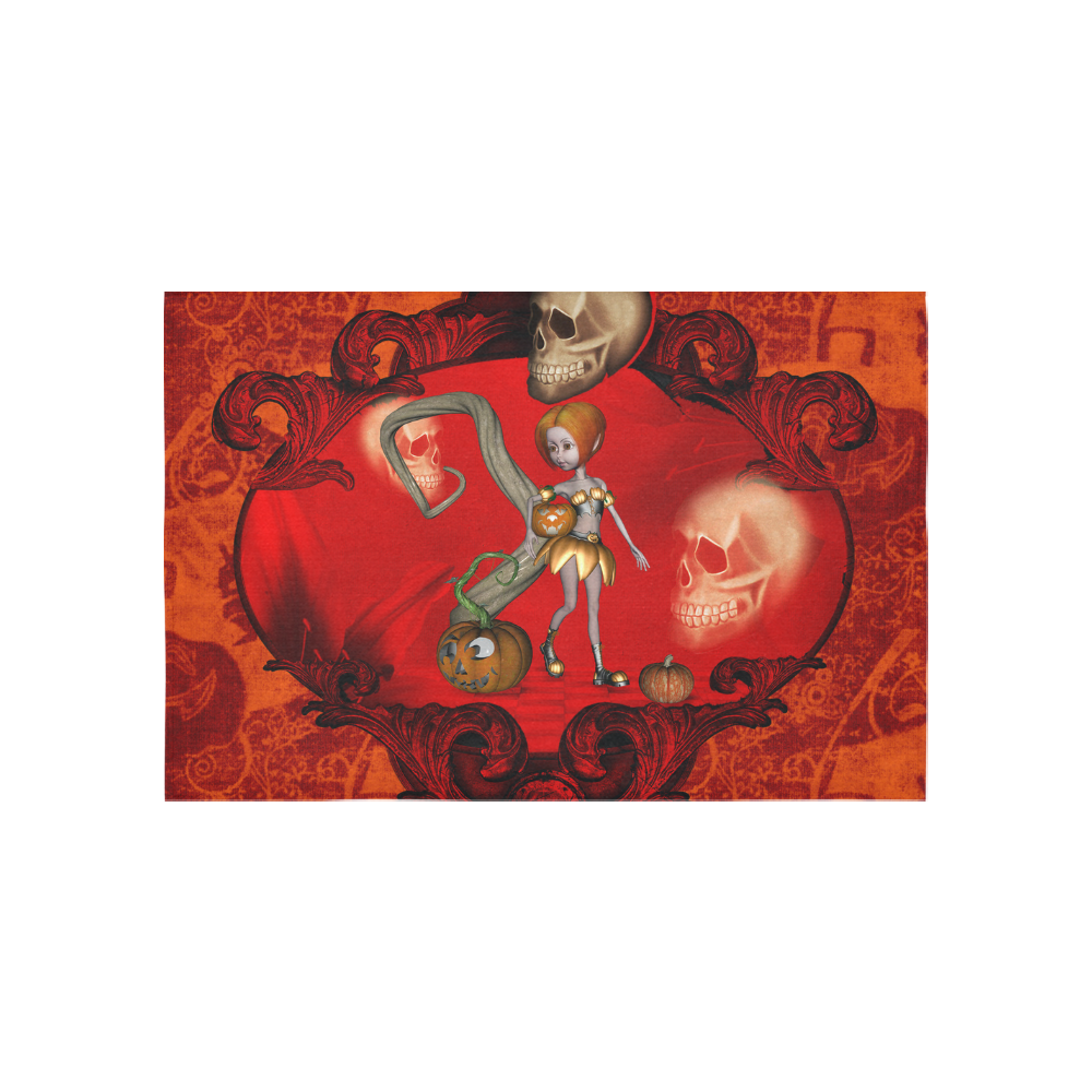 Halloween, pumpkin Cotton Linen Wall Tapestry 60"x 40"