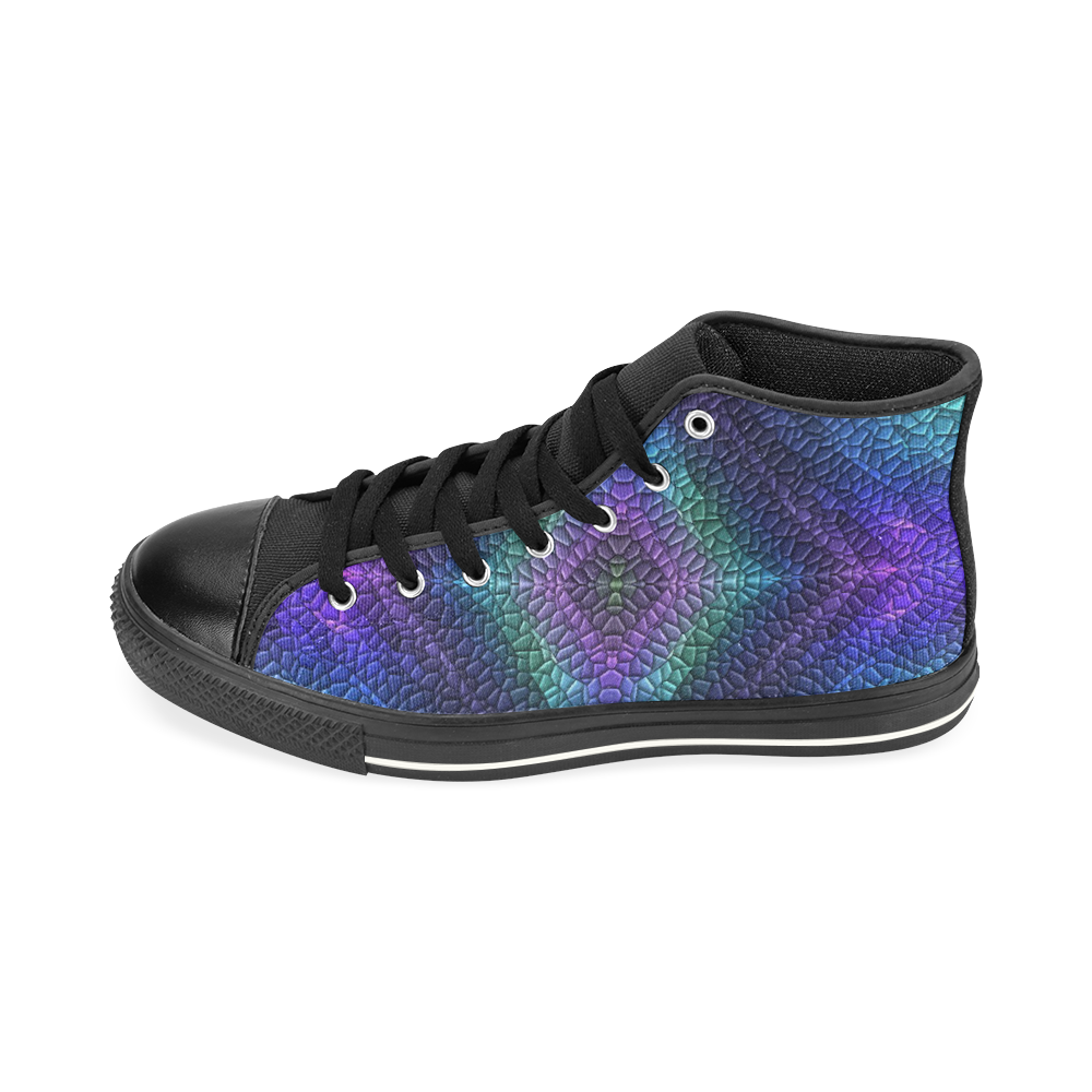 Dragon Skin High Top Canvas Shoes for Kid (Model 017)