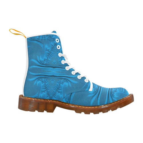 Frosty Ice on the Lake Waters Fractal Abstract Martin Boots For Men Model 1203H