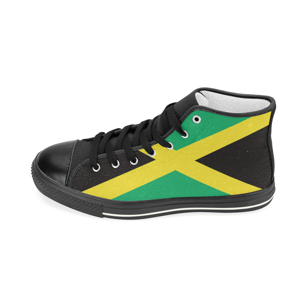 jamaica Men’s Classic High Top Canvas Shoes (Model 017)