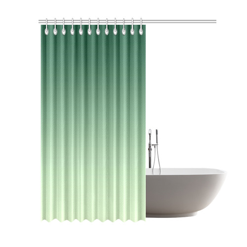 Green Ombre Shower Curtain 69"x84"