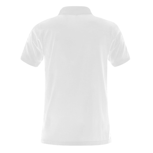 White Polo Men's Polo Shirt (Model T24)