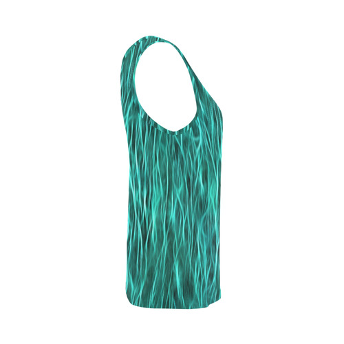 Water of Neon All Over Print Tank Top for Women (Model T43)