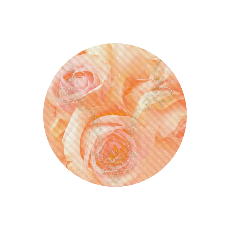 Beautiful roses, Round Mousepad