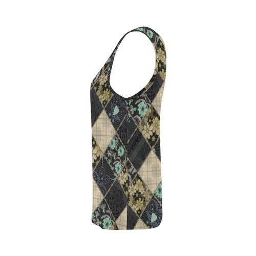 Ethnic patchwork 1 All Over Print Tank Top for Women (Model T43)