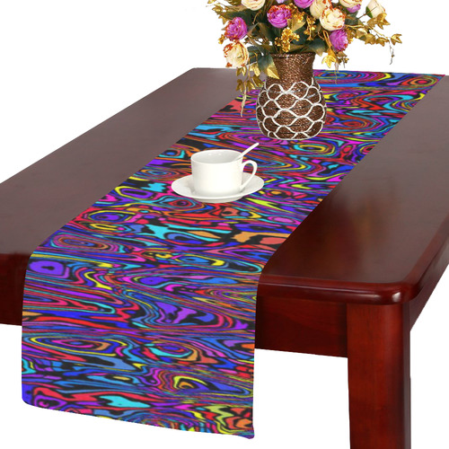 modern abstract 45A by JamColors Table Runner 14x72 inch