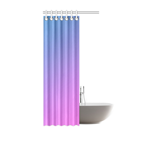 Pink blue Ombre Shower Curtain 36"x72"