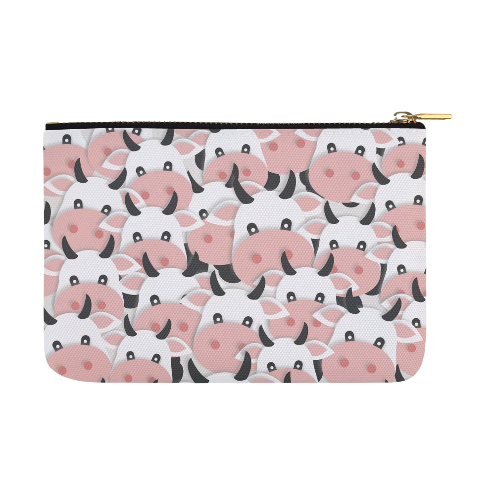 Herd of Cartoon Cows Carry-All Pouch 12.5''x8.5''
