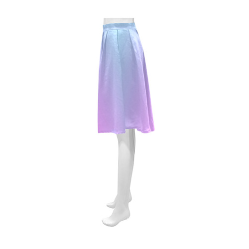 Pink , blue , turquoise Ombre Athena Women's Short Skirt (Model D15)