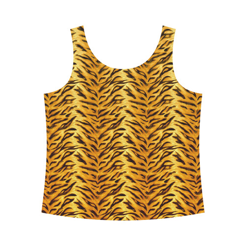 Tiger All Over Print Tank Top for Women (Model T43)
