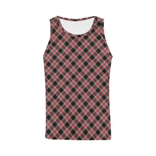 Plaid 2 All Over Print Tank Top for Men (Model T43)