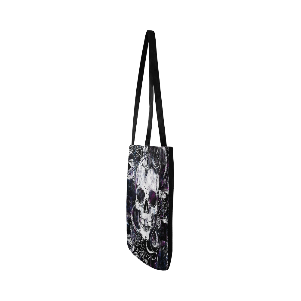 skullsnakeandrose Reusable Shopping Bag Model 1660 (Two sides)