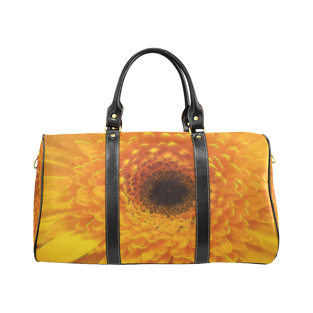 Yellow Flower Tangle FX New Waterproof Travel Bag/Small (Model 1639)