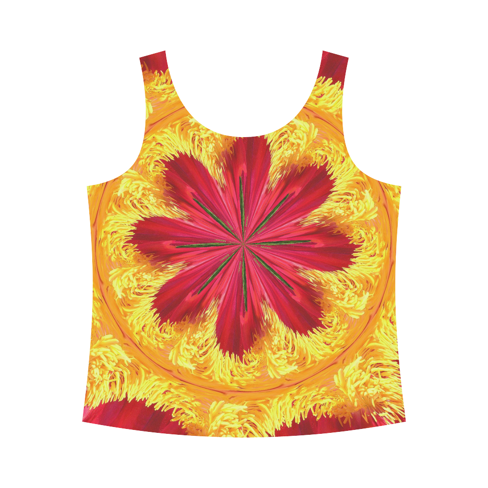 The Ring of Fire All Over Print Tank Top for Women (Model T43)