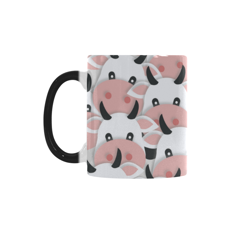 Herd of Cartoon Cows Custom Morphing Mug