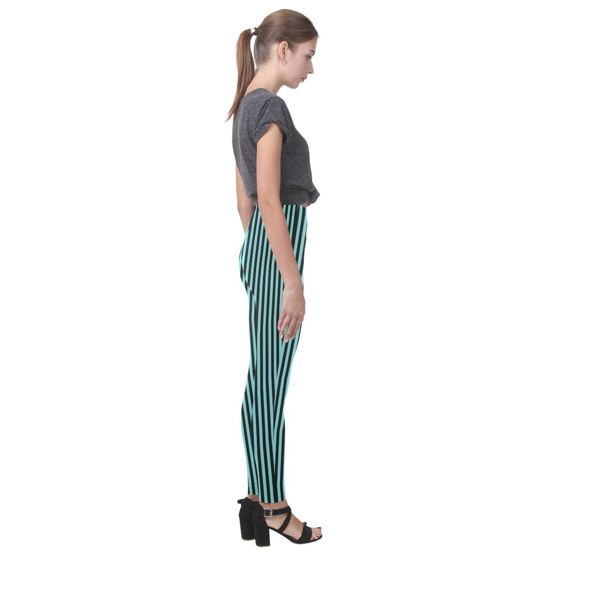 Striped pattern 1 Cassandra Women's Leggings (Model L01)