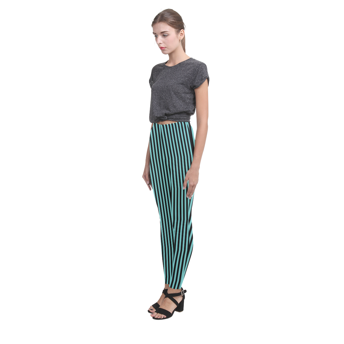 Striped pattern 1 Cassandra Women's Leggings (Model L01)