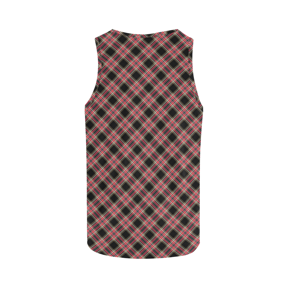 Plaid 2 All Over Print Tank Top for Men (Model T43)