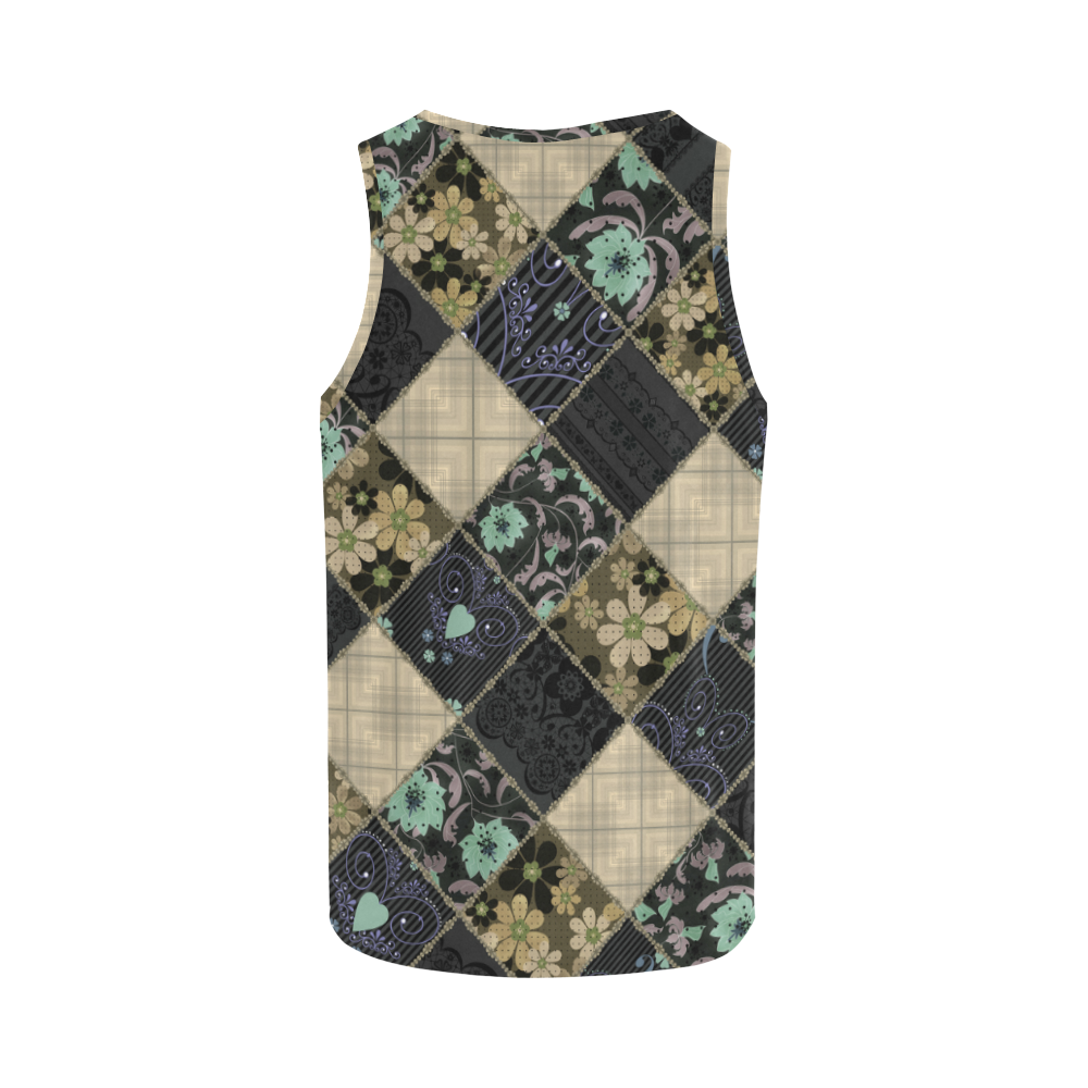 Ethnic patchwork 1 All Over Print Tank Top for Women (Model T43)