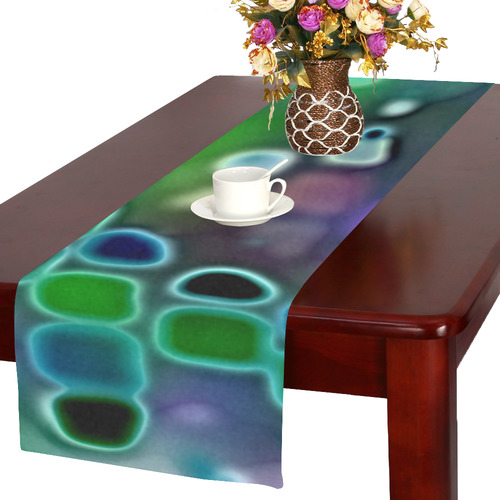 psychedelic lights 1 by JamColors Table Runner 16x72 inch