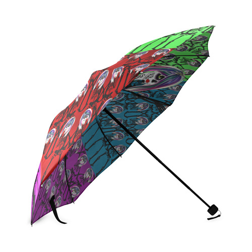 Skeleton sugarskull dancers - multo colored Foldable Umbrella (Model U01)