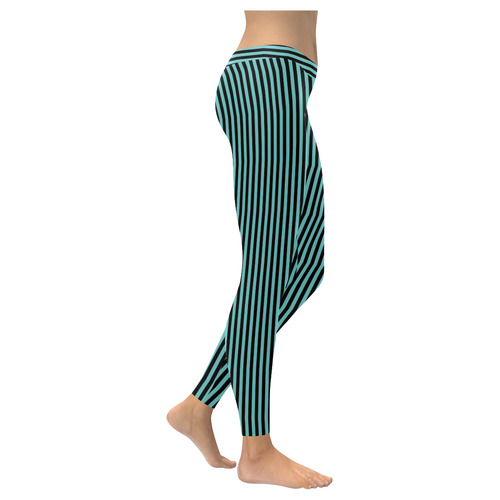 Striped pattern 1 Women's Low Rise Leggings (Invisible Stitch) (Model L05)