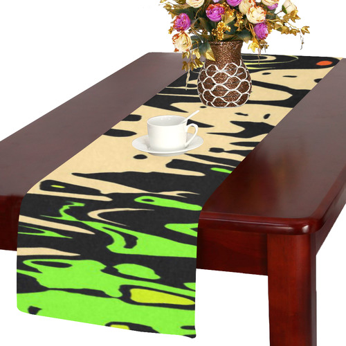 modern abstract 46C by JamColors Table Runner 14x72 inch