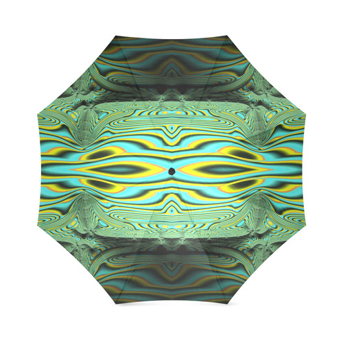 River Borne Sunlight and Shadows Fractal Abstract Foldable Umbrella (Model U01)