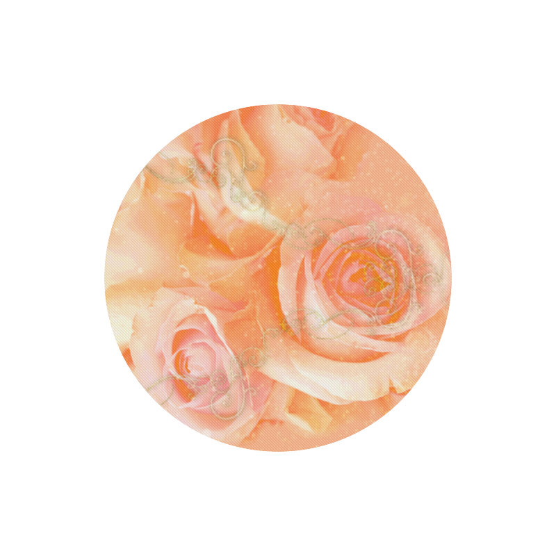 Beautiful roses, Round Mousepad