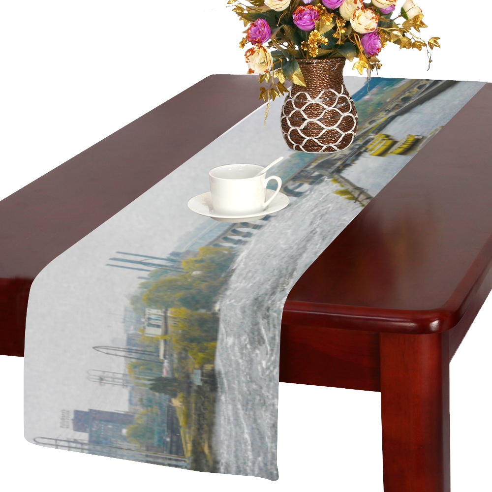 Downtown East Light - Table Runner Table Runner 14x72 inch