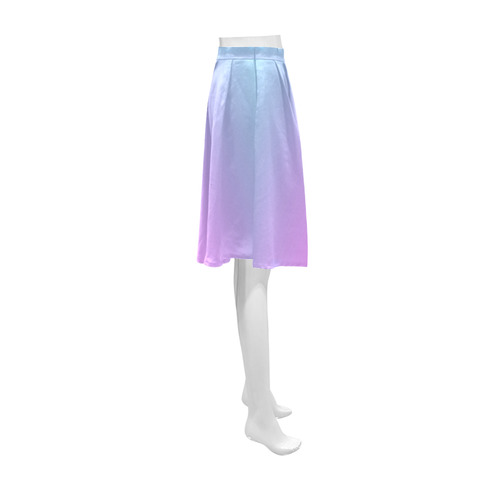 Pink , blue , turquoise Ombre Athena Women's Short Skirt (Model D15)
