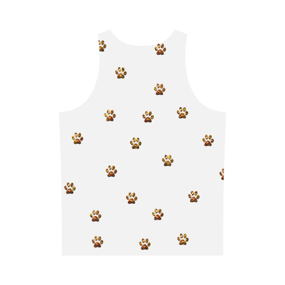 Tiger Paw All Over Print Tank Top for Men (Model T43)
