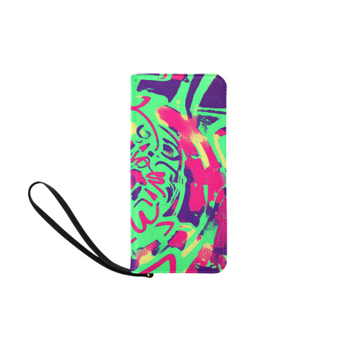 Blacklight Graffiti Women's Clutch Purse (Model 1637)