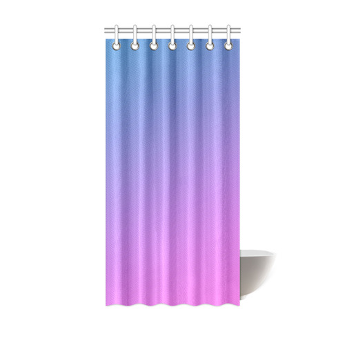 Pink blue Ombre Shower Curtain 36"x72"