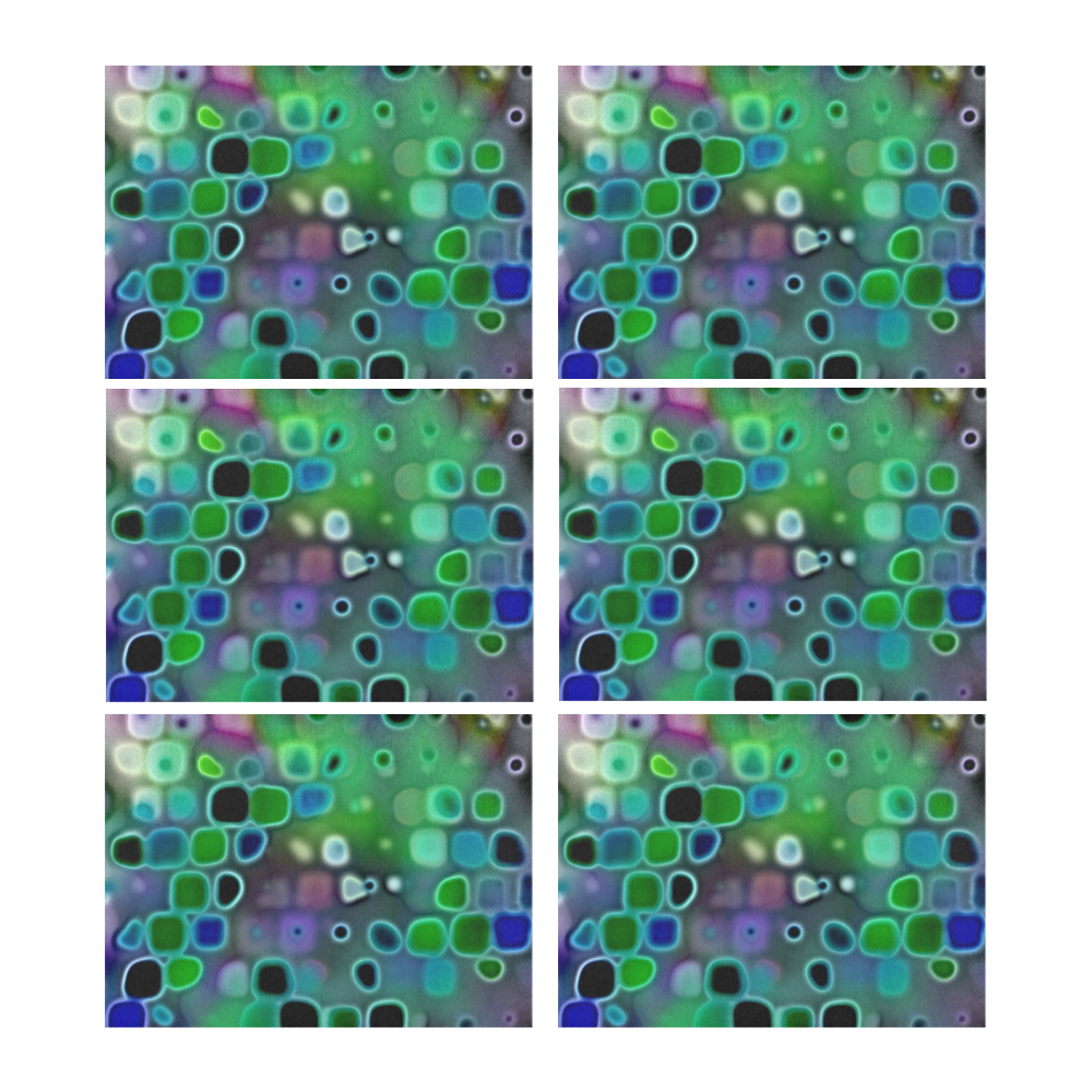 psychedelic lights 1 by JamColors Placemat 14’’ x 19’’ (Set of 6)