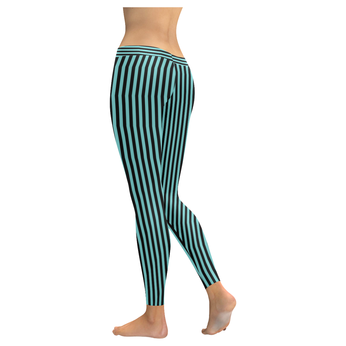 Striped pattern 1 Women's Low Rise Leggings (Invisible Stitch) (Model L05)