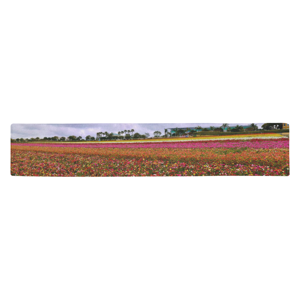 Flower Fields - Table Runner Table Runner 14x72 inch