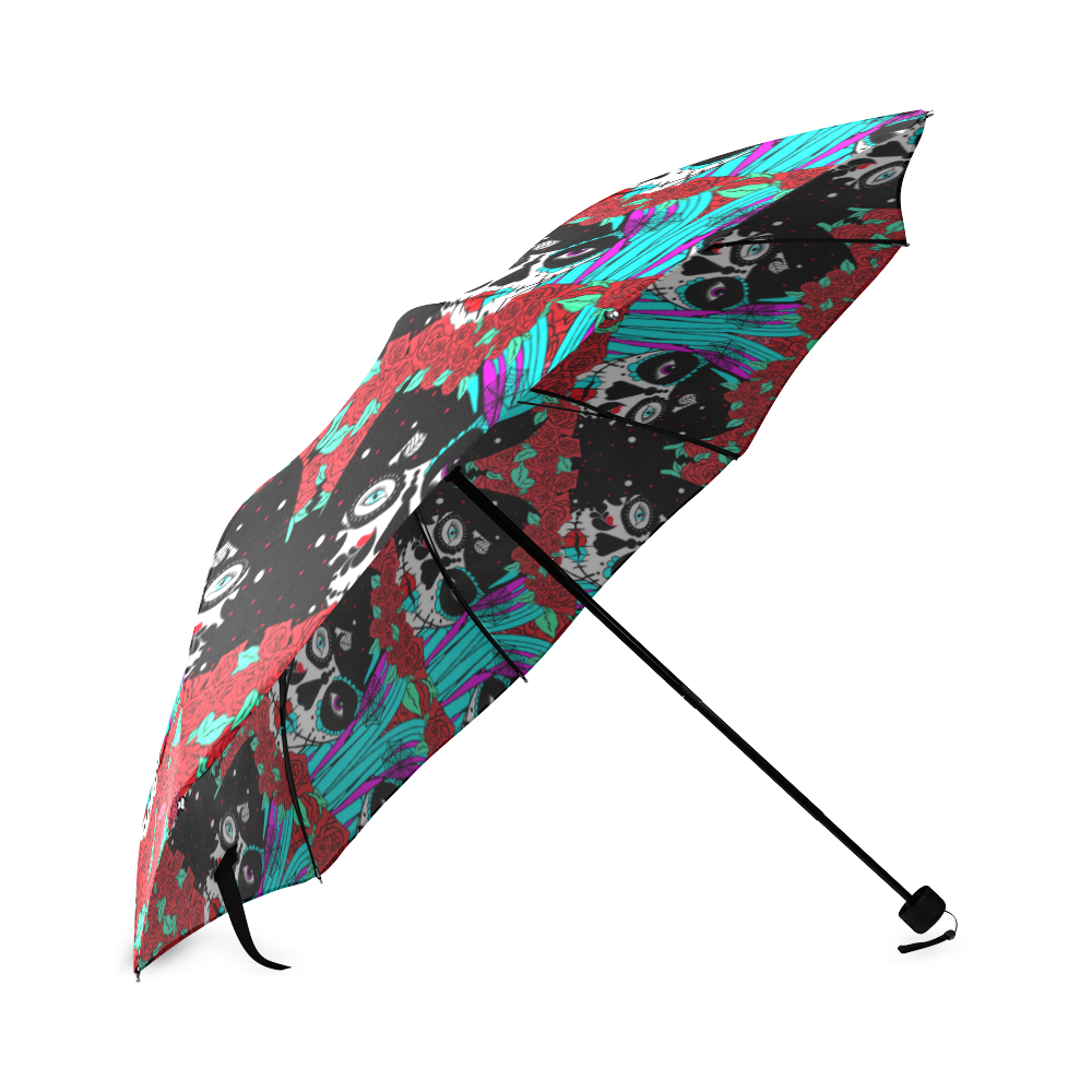 Identity crisis sugarskull- Day of the dead Foldable Umbrella (Model U01)
